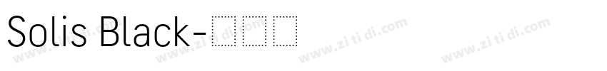 Solis Black字体转换